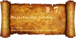 Majszterics Tardos névjegykártya